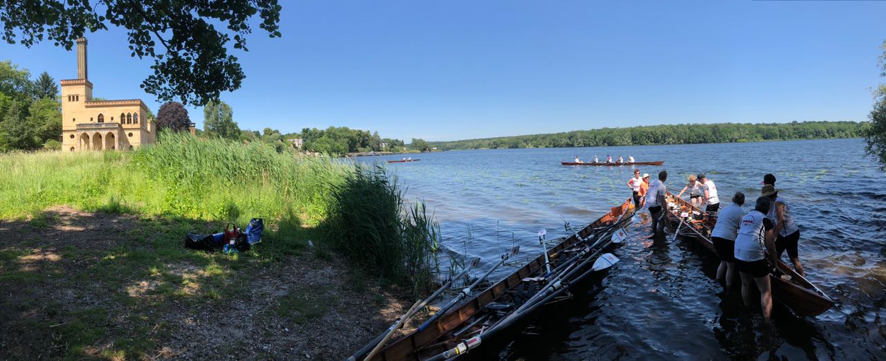 Runderwanderfahrt Berlin - Anlanden an der Meierei Potsdam